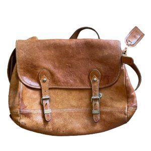 Vintage 'Young Camel' Genuine Leather Messenger Bag
